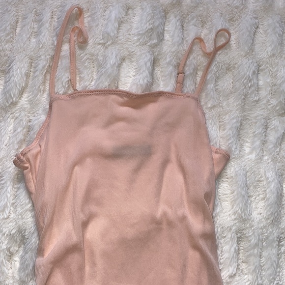 Powder Pink Ruched Dress - Picture 2 of 4